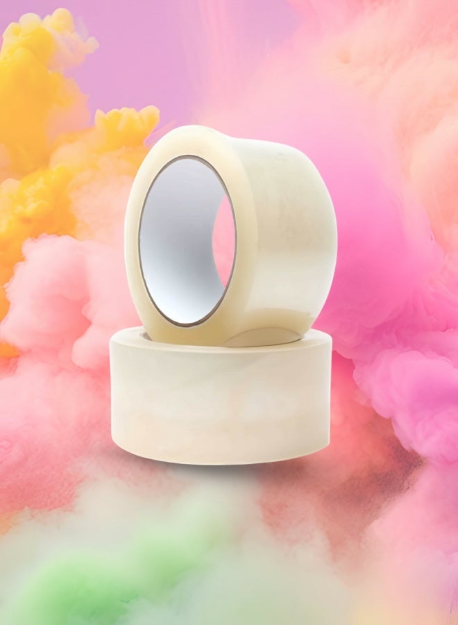 3M Transparent Packing Tape – Beige – Strong Adhesion – BOPP Film – 5.0cm x 2.1cm – Sealing & Packaging Roll - Image 2